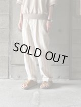 atelier naruse　コットンリネンテーパードパンツ〜ストライプ〜【na-f05108】kinari × beige