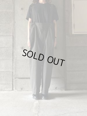 画像1: FIRMUM　ストライプシアサッカー チムニーパンツ【LE_FR1405PF】OLIVE