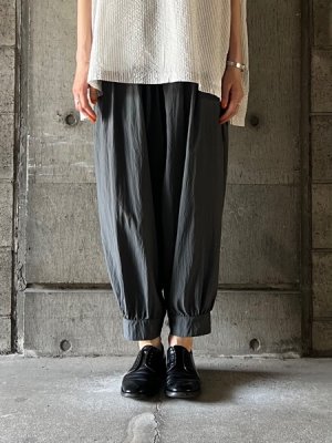 画像1: NO CONTROL AIR　ヴィスコース＆ナイロン・ライトポプリン アラジンパンツ【LE_NC1308PF】Mid Grey