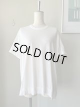 NO CONTROL AIR　120/2王妃綿・天竺 4分袖プルオーバー【LE_NC1807T4】Off White
