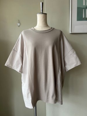 画像1: TISSU　接触冷感マルチエフェクトコンボ ワイドTシャツ 【TS252CT075】グレージュ ×グレージュ