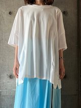 TISSU　接触冷感マルチエフェクトコンボ ワイドTシャツ 【TS252CT075】シロ×シロ