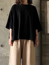 NO CONTROL AIR　コットンポーラル天竺菱形ドルマンスリーブプルオーバー【LE_NC1203T5】Black