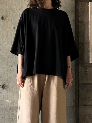 画像1: NO CONTROL AIR　コットンポーラル天竺菱形ドルマンスリーブプルオーバー【LE_NC1203T5】Black