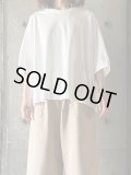 NO CONTROL AIR　コットンポーラル天竺菱形ドルマンスリーブプルオーバー【LE_NC1203T5】Off White