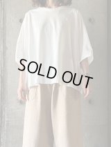 NO CONTROL AIR　コットンポーラル天竺菱形ドルマンスリーブプルオーバー【LE_NC1203T5】Off White