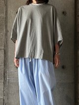 NO CONTROL AIR　コットンポーラル天竺菱形ドルマンスリーブプルオーバー【LE_NC1203T5】Light Grey top