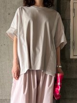 TISSU　接触冷感マルチエフェクトコンボ ワイドTシャツ 【TS252CT075】グレージュ ×グレージュ