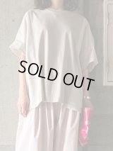 TISSU　接触冷感マルチエフェクトコンボ ワイドTシャツ 【TS252CT075】グレージュ ×グレージュ