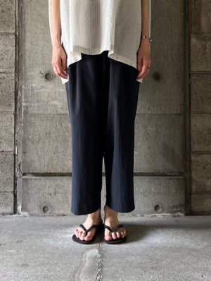 画像1: NO CONTROL AIR　エアベント・メッシュタフタ ギャザーテーパードパンツ【LE_NC1004PF】Black