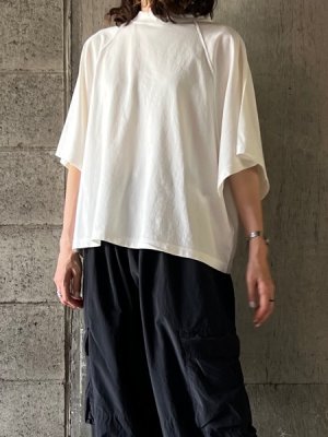 画像1: GALERIE TISSU　オーガニック空紡天竺 ラグランTシャツ【GT223CT028】シロ