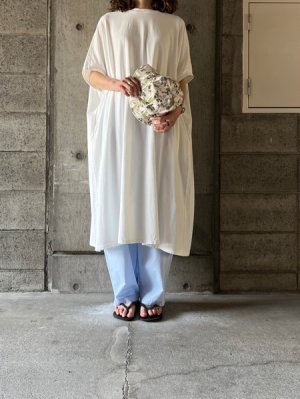 画像1: GALERIE TISSU　オーガニック空紡天竺 BIG OP【GT171CT087】シロ