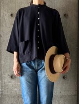 CLOSELY　stand-collar cardigan【CLO413】PCT(peacoat)