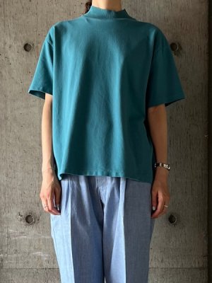 画像1: CLOSELY　mock-neck P/O【CLO414】BGR(blue-green)