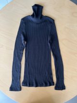 CLOSELY　rib turtle-neck 【CLO2159】black-ink