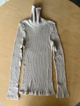 CLOSELY　rib turtle-neck 【CLO2159】oatmeal