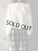 SNEEUW　レターカラーブラウス【snw32-14】white