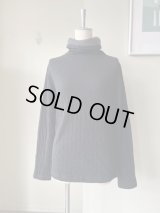 atelier naruse　ウールコットンタートルネックカットソー【na-f07093】black