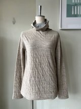 atelier naruse　ウールコットンタートルネックカットソー【na-f07093】beige