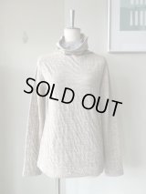 atelier naruse　ウールコットンタートルネックカットソー【na-f07093】beige