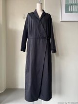  atelier naruse　コットンカシュクールジャンプスーツ【na-h05110】black