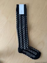 atelier naruse　ウール 〜loop〜 ハイソックス【naya-75】black
