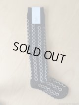 atelier naruse　ウール 〜loop〜 ハイソックス【naya-75】black