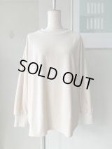 CLOSELY　boat-neck big tee【CLO425】ivory