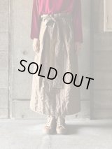 SNEEUW　ウォッシュトキルティングスカート  brown