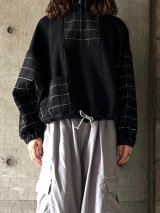 SNEEUW　デンセンコーデュロイジッププルオーバー  black