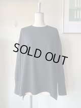  atelier naruse　ウールニットカットソー ＋リブ【na-f07095】black