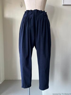 画像1: FIRMUM　ポリエステル・経編コーデュロイ テーパードパンツ【SN_FR1504TP】NAVY