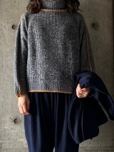 SNEEUW　ラインタートルニット【snw32-19】black