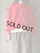 atelier naruse　コットンウールニットカーディガン【nakt-46】red