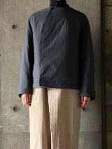 NO CONTROL AIR　ポリエステル・撥水ストレッチ ウェザー ボトルネックブルゾン【SN_NC1702BN】Dark Grey mix