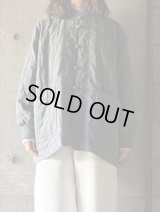 NO CONTROL AIR　ポリエステル＆レーヨン・クリア ツイル・キルト チャイナジャケット【SN_NC0401JK】Dark Grey mix