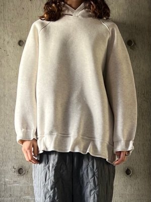 画像1: FIRMUM　コットン・アツカルダンボールニット プルオーバーパーカー【SN_FR1102TF】OATMEAL TOP