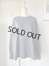  atelier naruse　ウールニットカットソー ＋リブ【na-f07095】melange gray