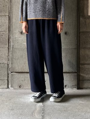 画像1: TISSU　カシミヤビーバー バルーンPT 【TS253PT066】ネイビー