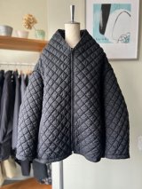 FIRMUM　再生ナイロンタフタ・シュリンクキルト ヤマブル【SN_FR1705BN】BLACK