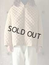 FIRMUM　再生ナイロンタフタ・シュリンクキルト ヤマブル【SN_FR1705BN】BISCUIT