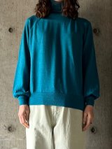 atelier naruse　ウールタートルネックニット【nakt-47】aqua blue