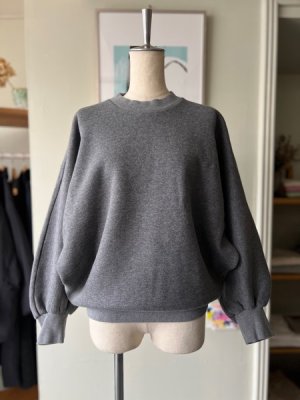 画像1:  atelier naruse　コットンフリースバルーンカットソー【na-f07094】melange gray