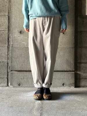 画像1: atelier naruse　コットンコーデュロイパンツ【na-t05100】light gray