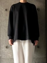 NO CONTROL AIR　ポリエステル・スプリンギィ ダンボールニット クルーネックプルオーバー【SN_NC2105TF】Black