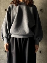  atelier naruse　コットンフリースバルーンカットソー【na-f07094】melange gray