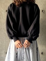  atelier naruse　コットンフリースバルーンカットソー【na-f07094】black