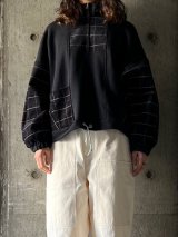 SNEEUW　デンセンコーデュロイジッププルオーバー  black