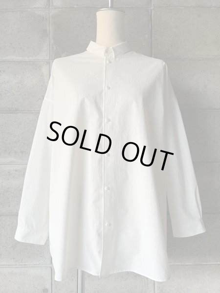 画像1: NO CONTROL AIR　ストレッチポリエステル・マットタイプライタードロップショルダーシャツ【CA_NC0504SF】Off White (1)