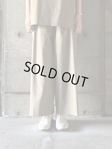 画像1: FIRMUM　ラミー＆ソロテックス・マットトロピカル ストレートパンツ【LE_FR0104PF】SAFARI BEIGE (1)